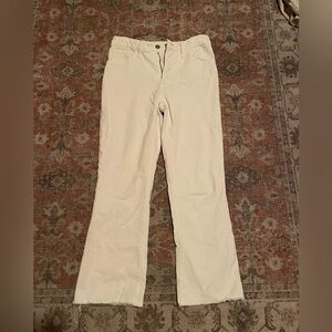 Woman’s Cream Corduroy Pants
